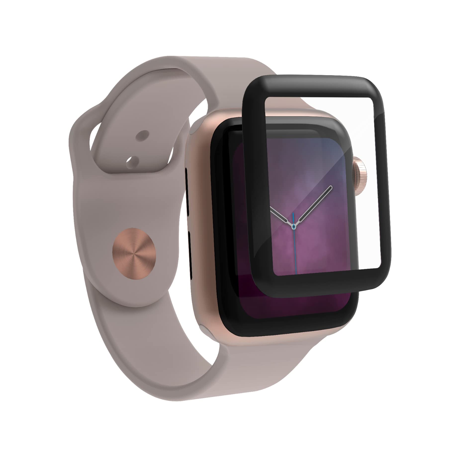 Zagg Invisibleshield Glass Curved Elite Screen Protector For Apple Watch Series 1, 2, 3 And 4 Clear