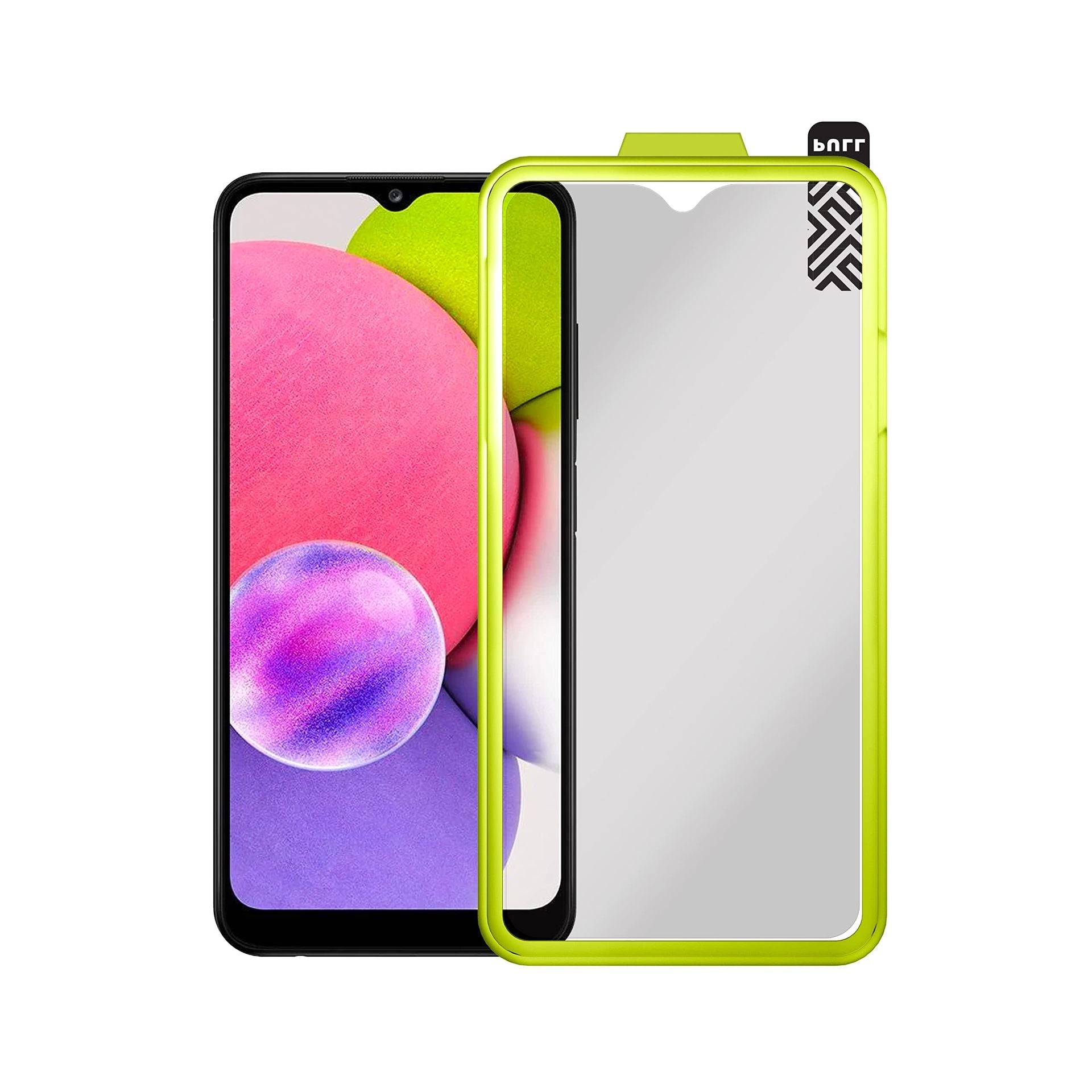 Fortress Tempered Glass Screen Protector For Samsung Galaxy A03s With Installation Tool Bubble-Free, Scratch Resistant, Ultra Thin, Impact Protection [Lifetime Replacements]