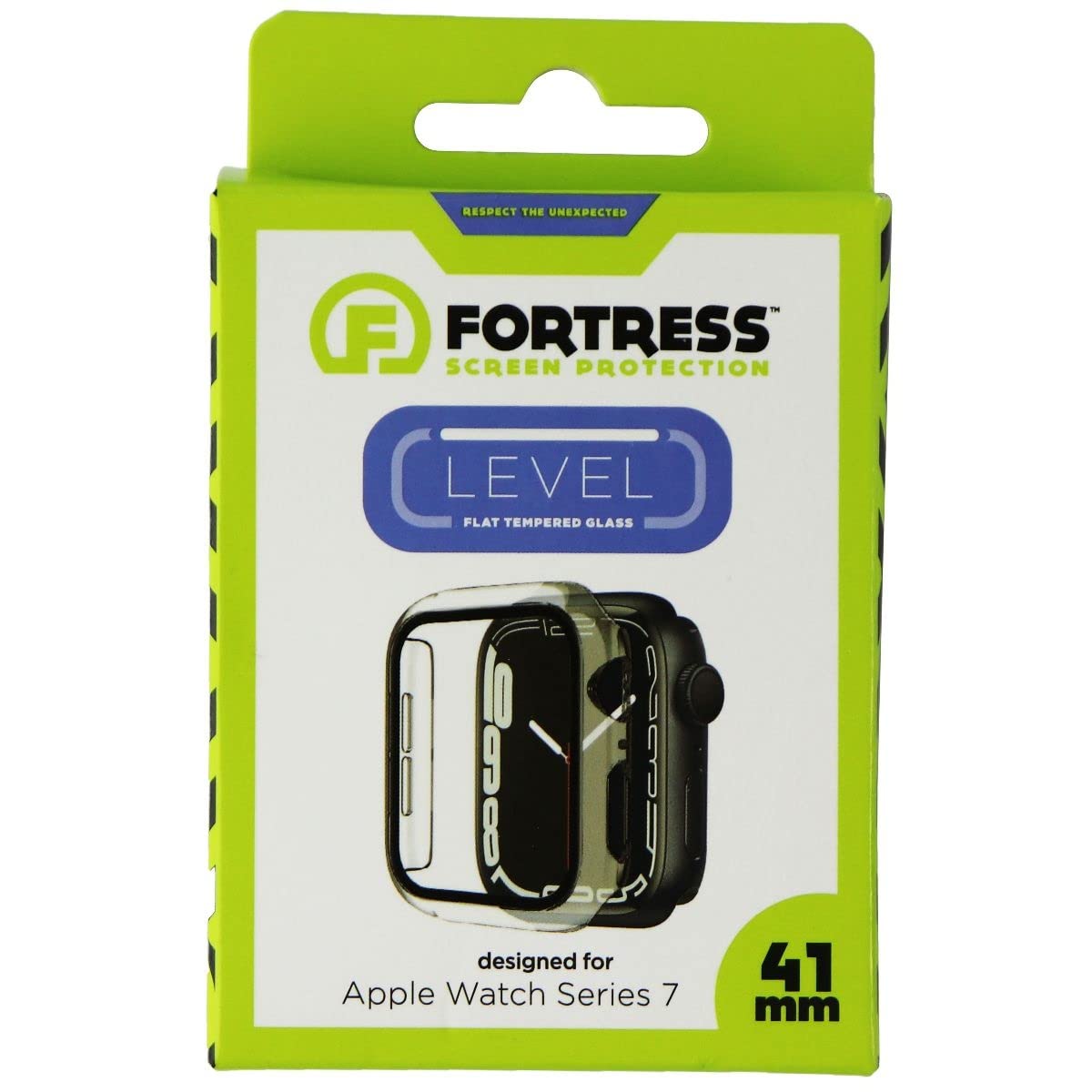 Fortress Apple Watch Case Compatible With Apple Watch Series 8/7 (41mm) Tempered Glass Apple Watch Case With Built-In Screen Protector, Apple Watch Series 8 Case 41mm