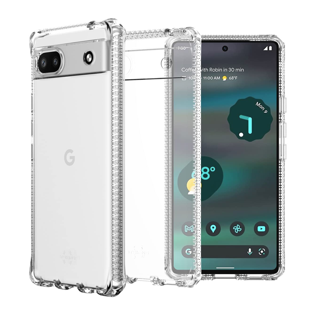Itskins Spectrum Clear Case For Pixel 6a Transparent Slim Shockproof