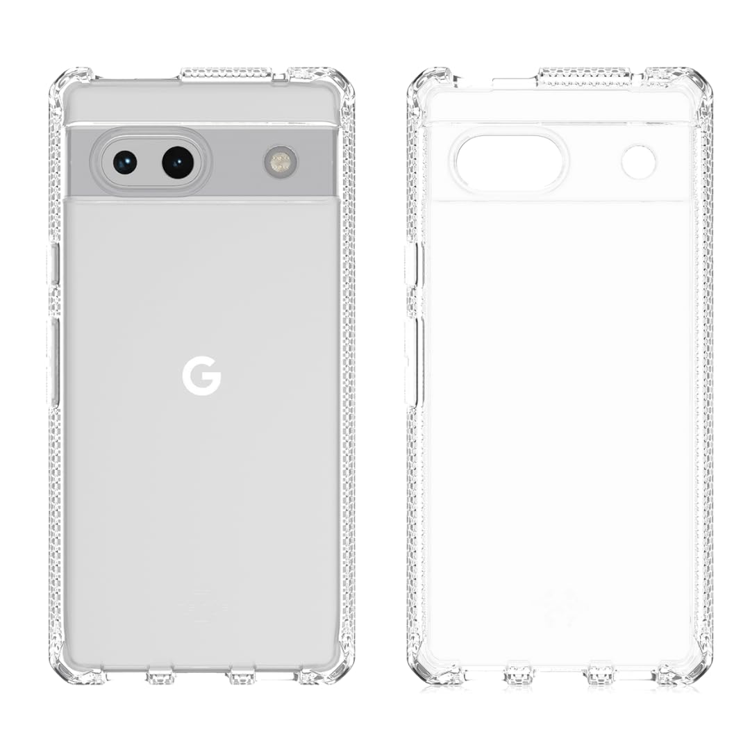 Itskins Spectrum R Clear Case For Google Pixel 7a Crystal Clear Shockproof
