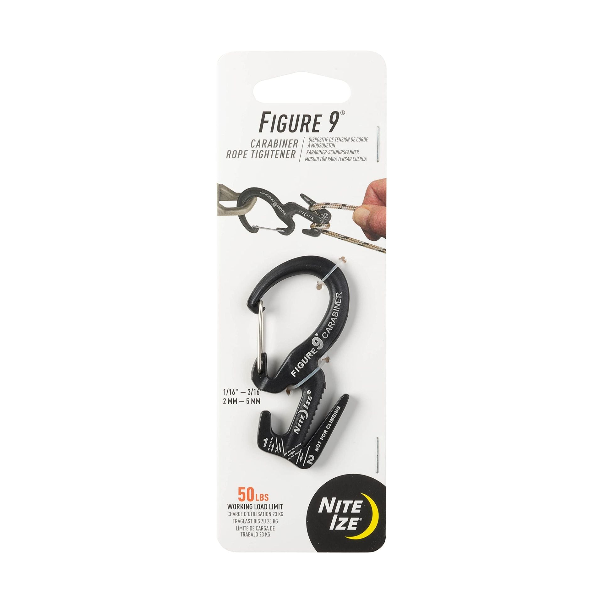 Carabiner Clip/Rope Tightener, 2-3/4 In.