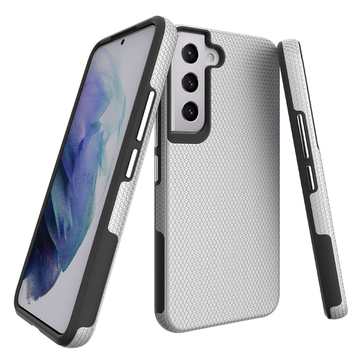 Prodigee Rockee Silver Case For Samsung Galaxy S22 Plus 6.7 Inch Drop Tested