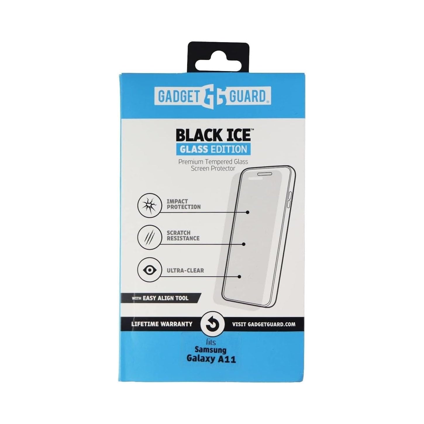 Gadget Guard Black Ice Edition Tempered Glass For Samsung Galaxy A11 - Clear
