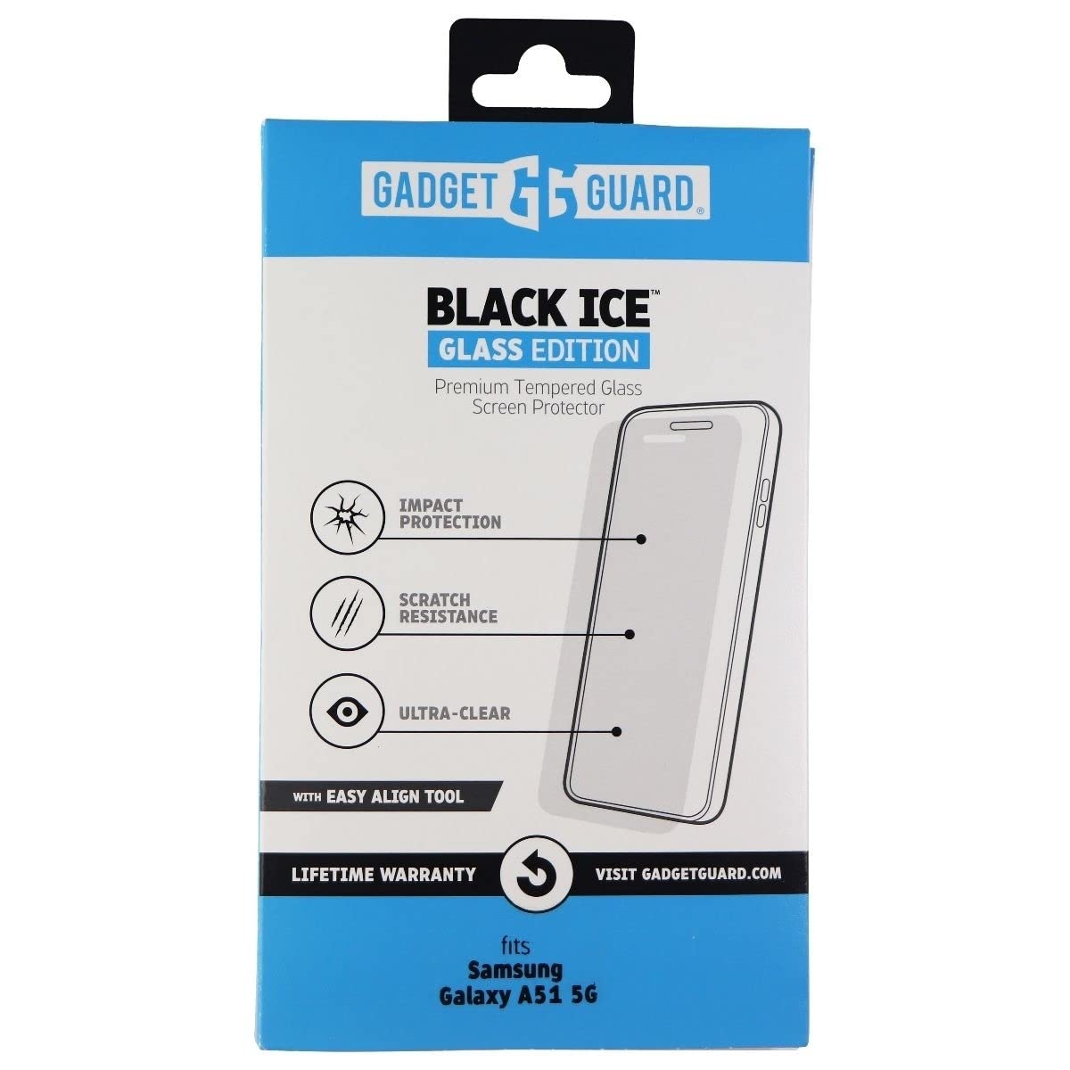 Gadget Guard Black Ice Tempered Glass For Samsung Galaxy A51 5g Clear
