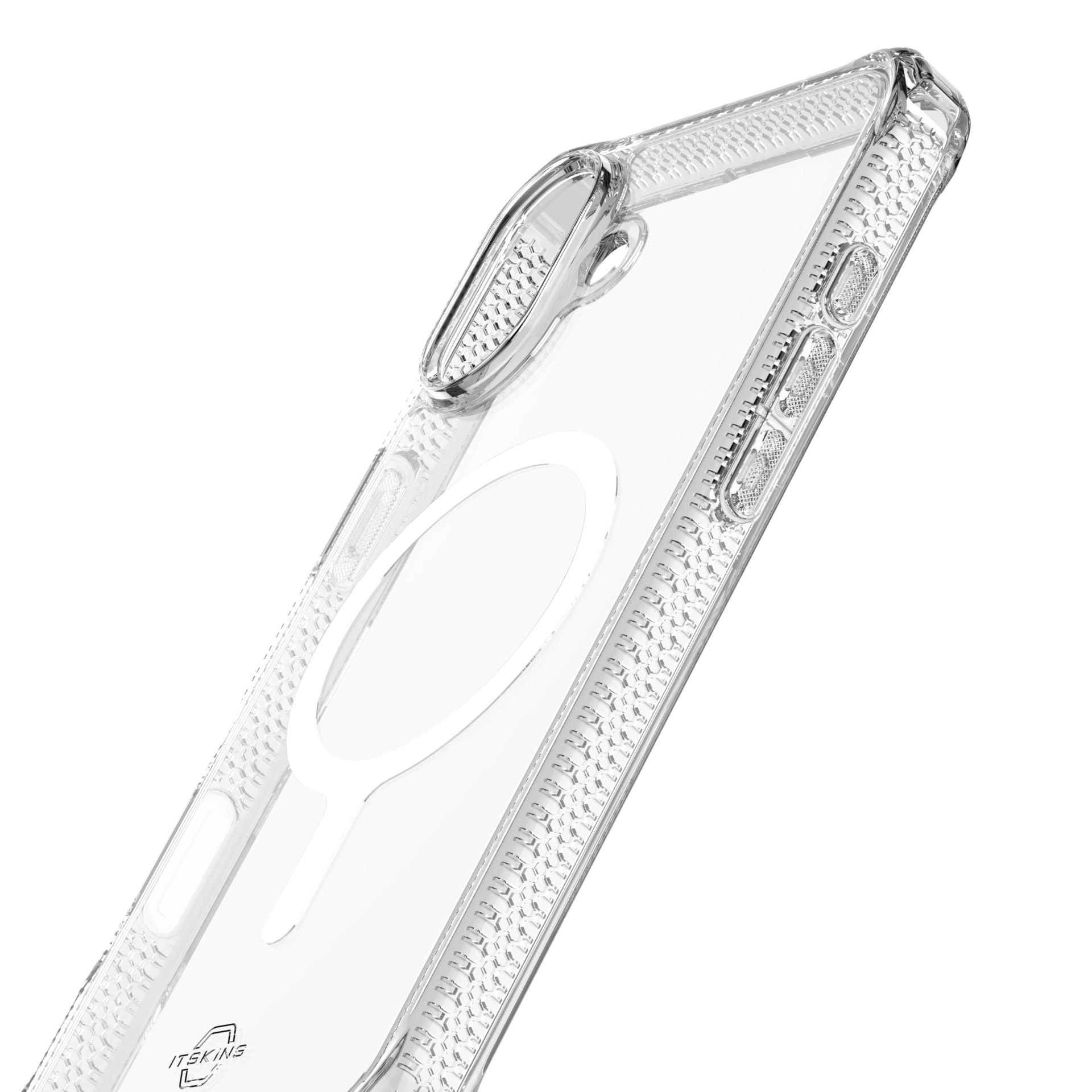 Itskins Hybrid R Clear MagSafe Case Iphone 16 Slim Anti Yellowing