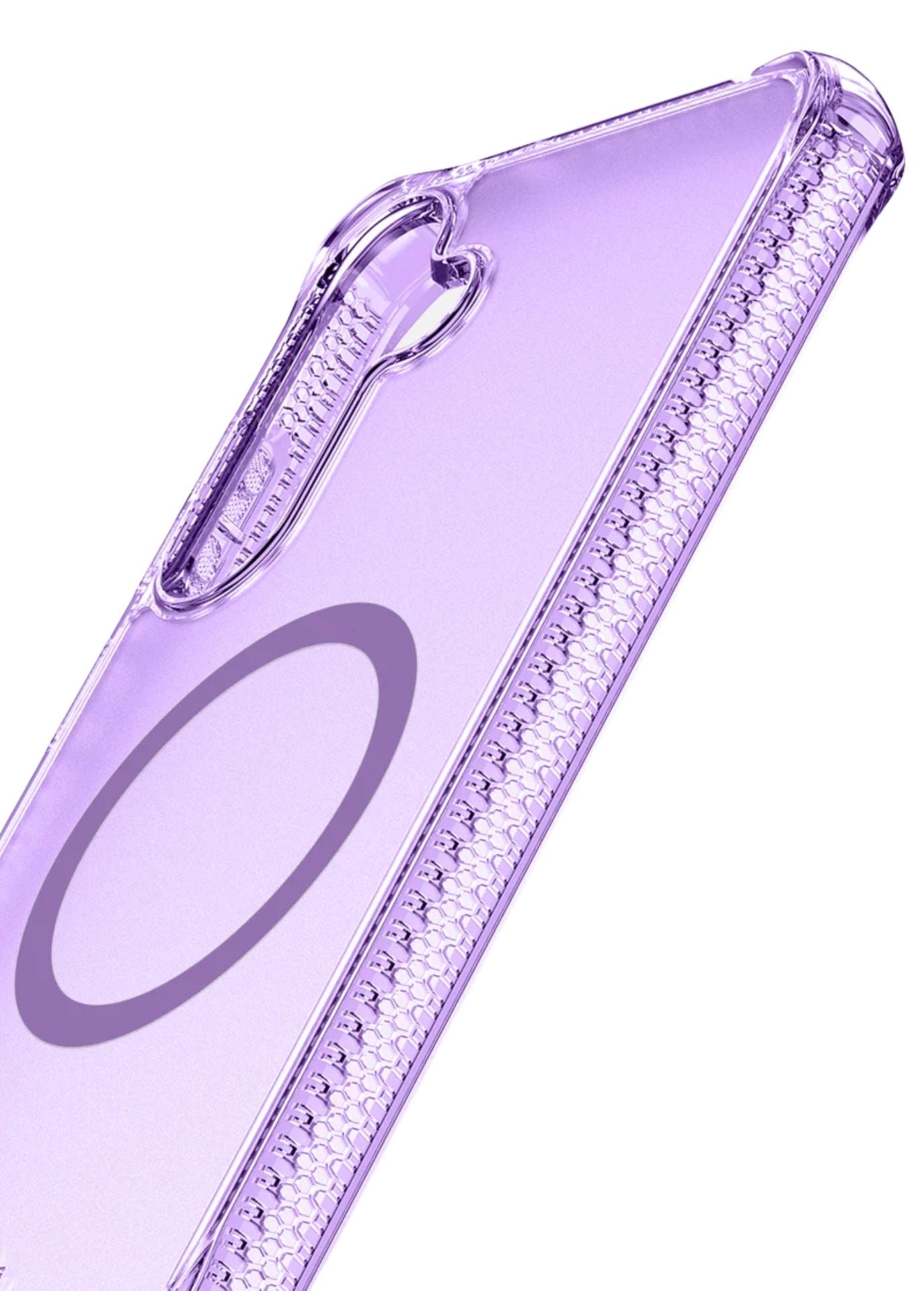 Itskins Hybrid R Vapor MagSafe Case Galaxy S25 Light Purple Anti Yellowing