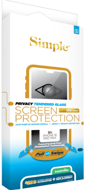 Iphone 16 Pro Max Privacy Tempered Glass Screen Protector