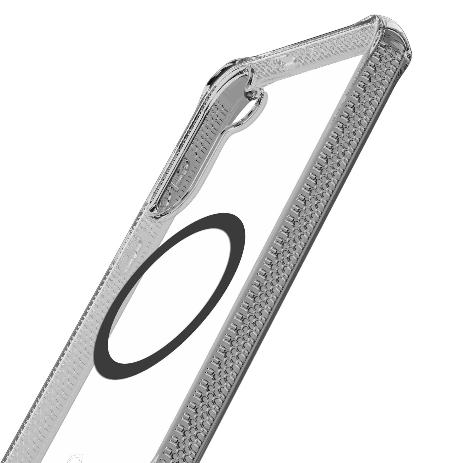 Itskins Hybrid R Galaxy S25 Case MagSafe Clear Smoke Military Grade