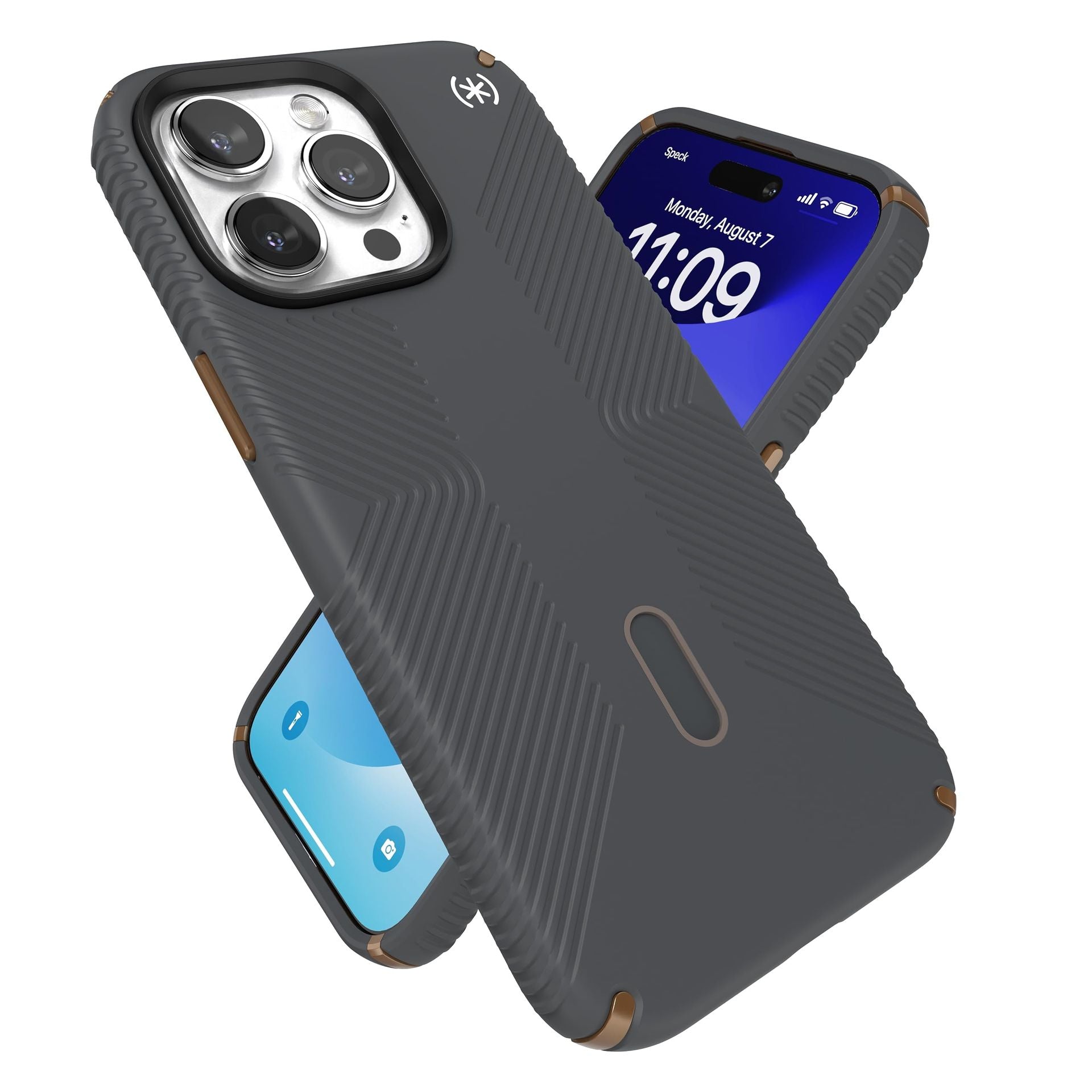 Speck Presidio2 Grip MagSafe Case iPhone 15 Pro Max 6.7 Charcoal Grey