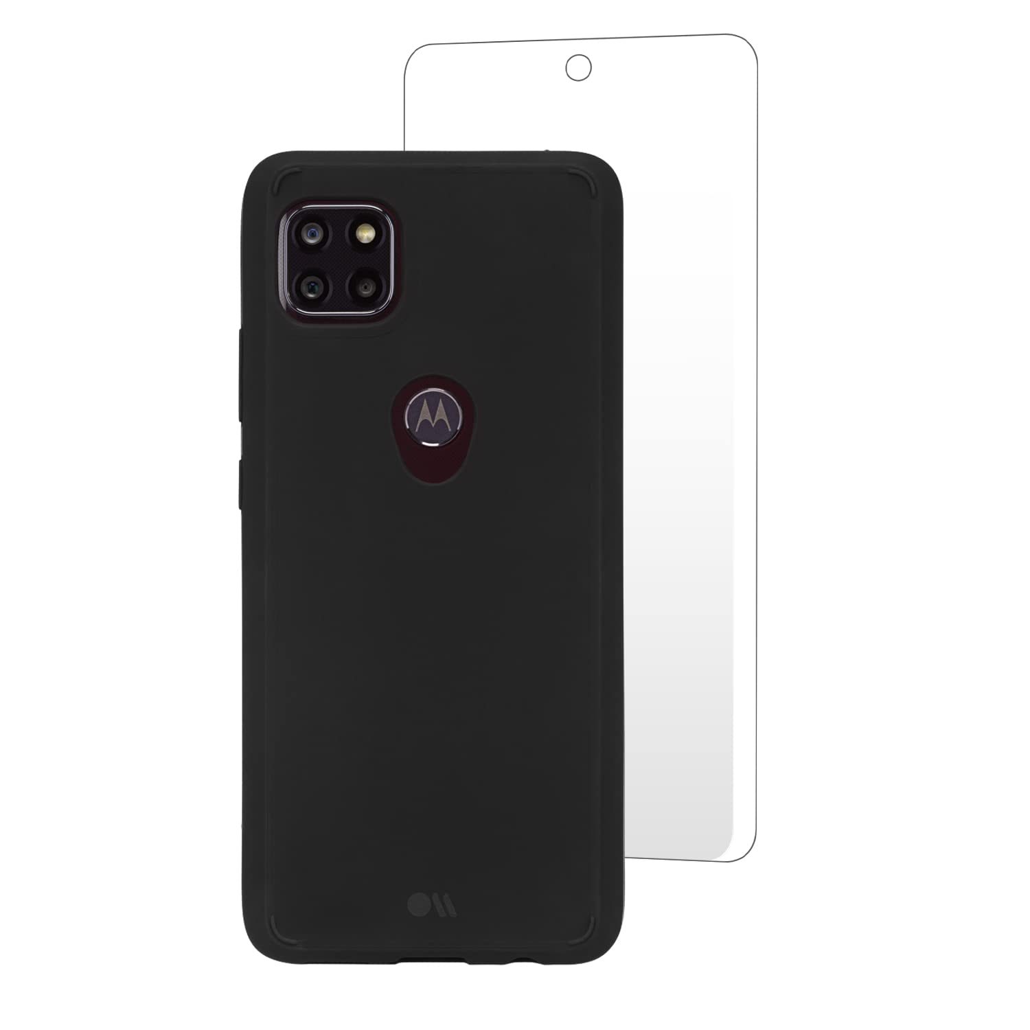 Case-Mate Protection Pack Black With Screen Protector For Motorola One 5G Ace