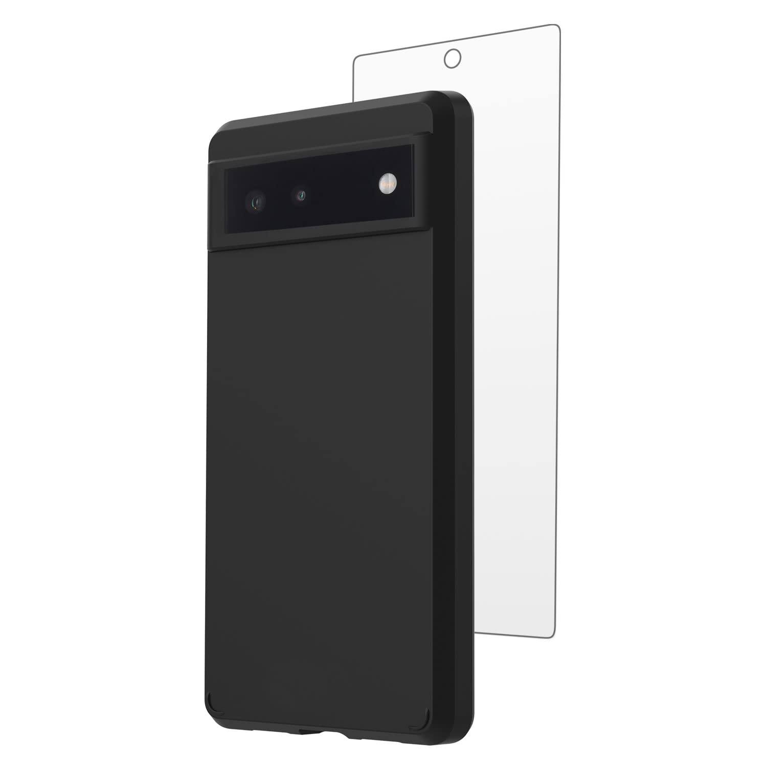 Case Mate Protection Pack Black For Google Pixel 6A Two Piece Screen Protector