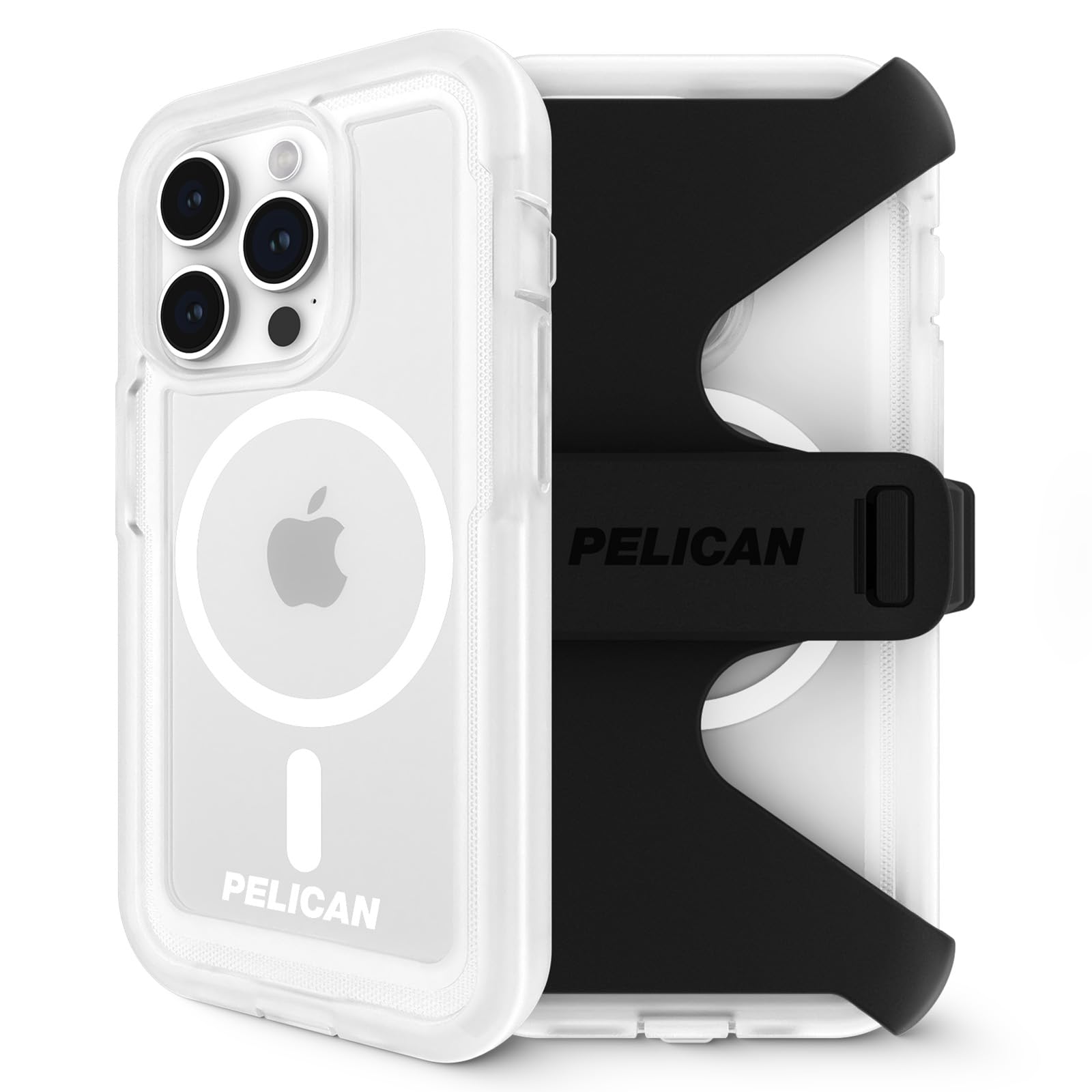 Pelican Voyager iPhone 15 Pro Max Clear MagSafe Case 18ft Drop Protection