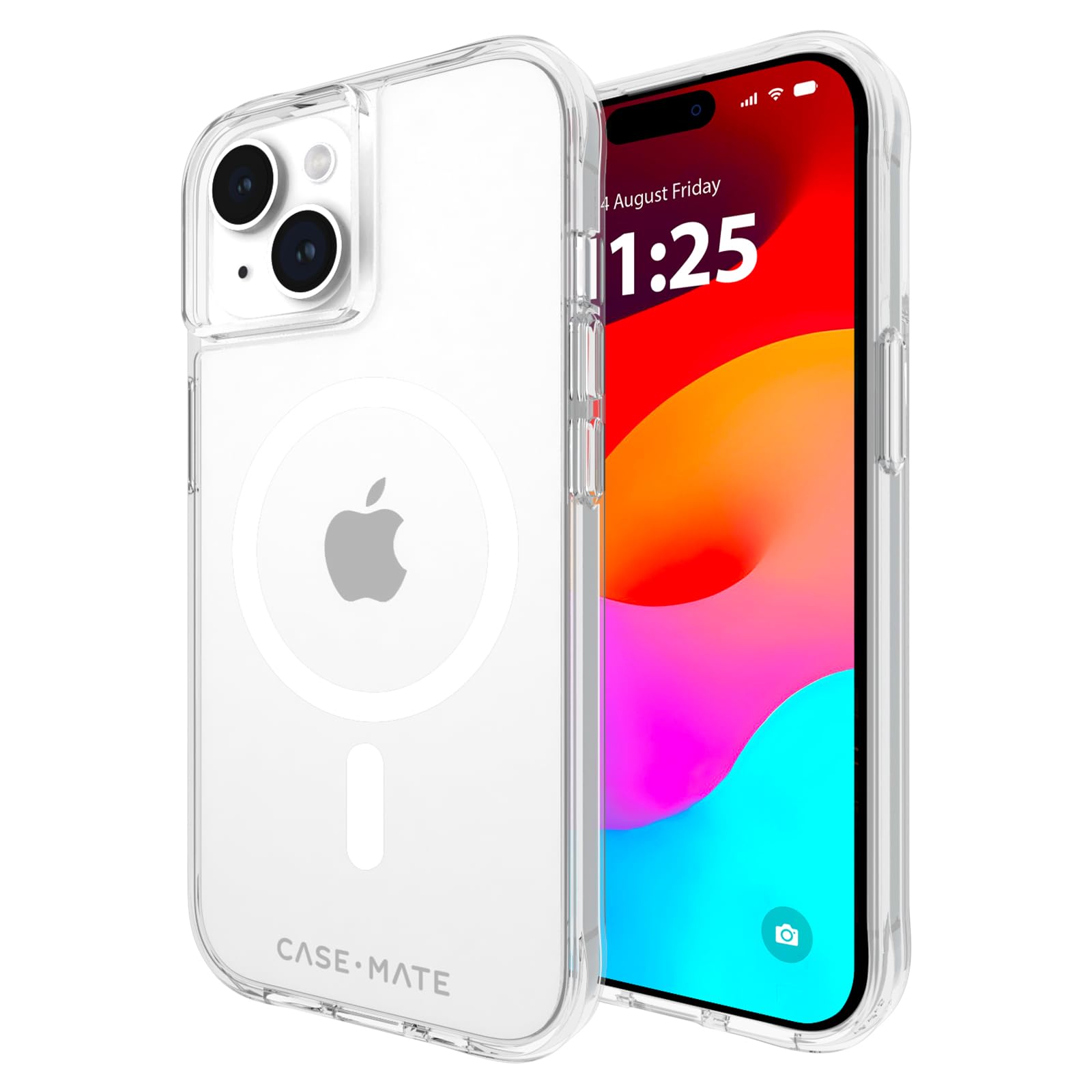 Case-Mate Tough Clear iPhone 15 Case 6.1in MagSafe 12ft Drop Protection