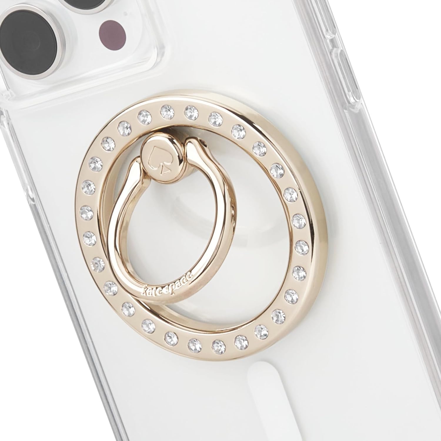 Kate Spade New York Magnetic Phone Ring Grip With Stand Stone NEW Fast Shipping