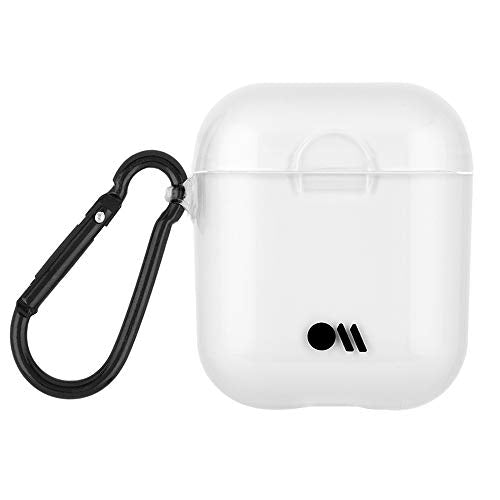 Case Mate Hook Ups Soft Clear Case AirPods 1 And 2 Clear TPU Carabiner