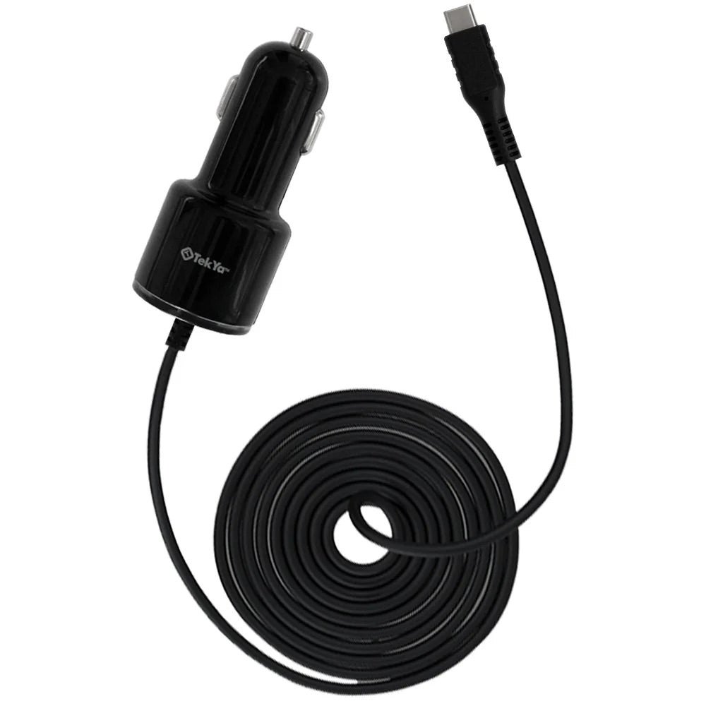 Tekya 3.4amp Usb-C Car Charger - Black