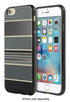 Incipio Design Hard Shell Case For Iphone 6/6s Hensley Stripes On Black