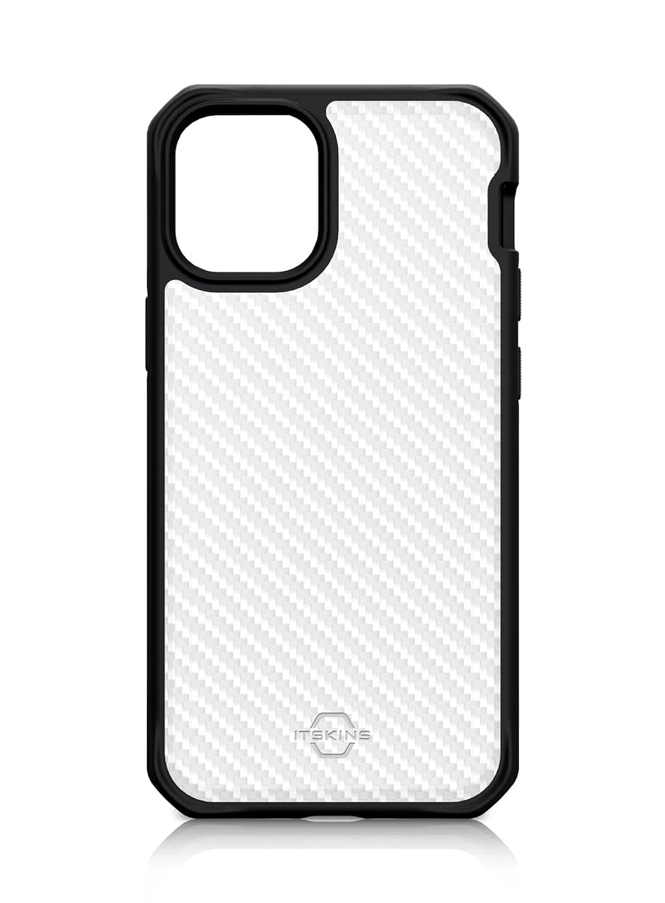 Itskins Hybrid Tek Case For iPhone 12 Pro Max Black AntiYellowing Shockproof