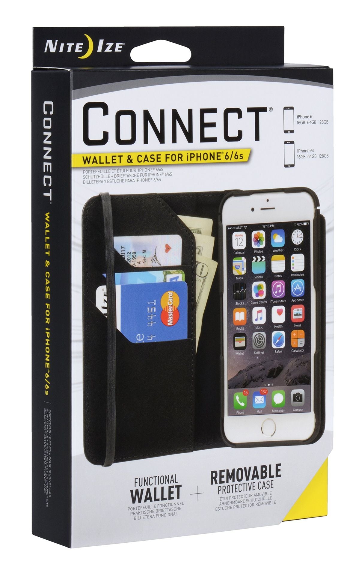 Nite Ize Carrying Case For iPhone 6 6S Black Retail Packaging