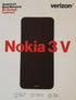 Nokia 3v (Ta1182) 16g Blue Grade C - For Use On (Verizon Only)