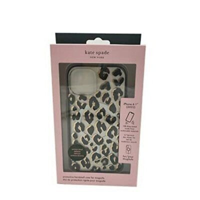 Kate Spade New York MagSafe Hardshell Case iPhone 14 City Leopard Black