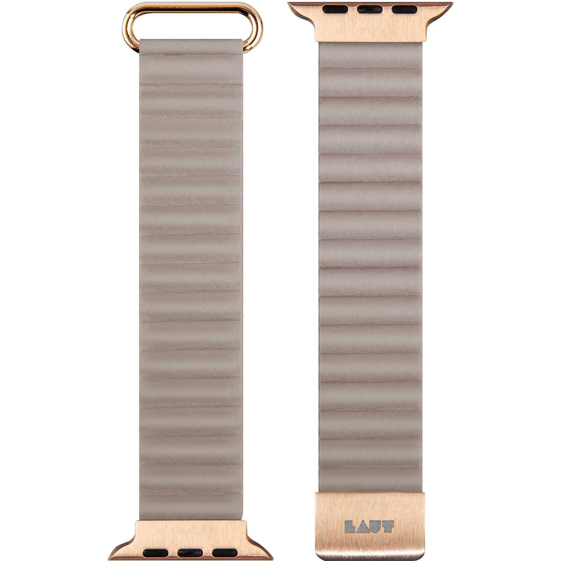 Laut Apple Watch Novi Luxe Leather Strap Beige 42mm 44mm 45mm 49mm