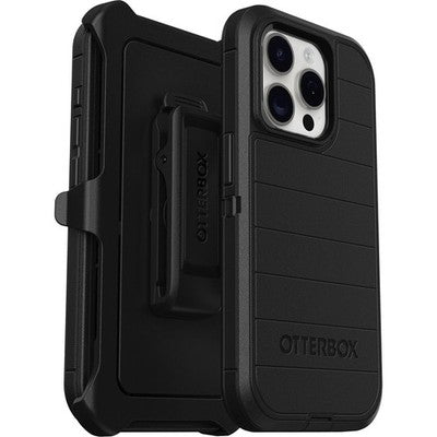OtterBox Defender Pro Black Rugged Phone Case For iPhone 15 Pro