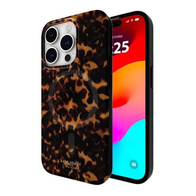 Kate Spade New York iPhone 15 Pro Case Tortoiseshell MagSafe