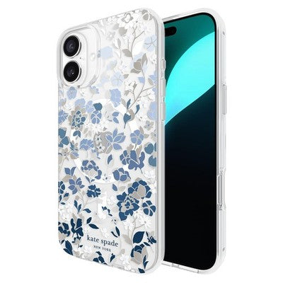 Kate Spade New York Flowerbed Blue Gems MagSafe Case IPhone 16 Plus Rare