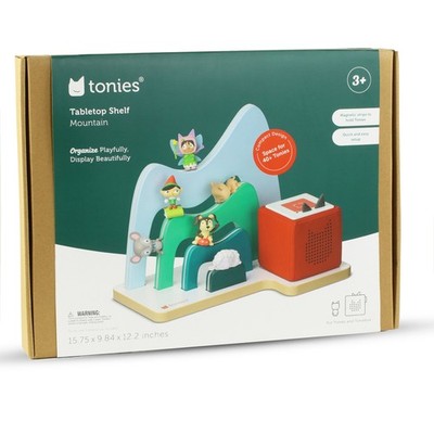 Tonies Tabletop Mountain Magnetic Wood Display Rare Natural Wood Storage Stand