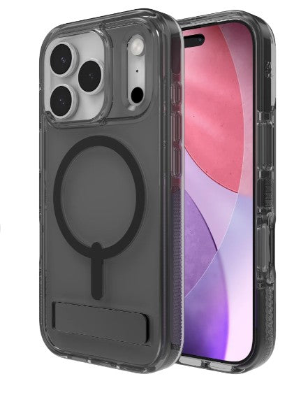 Zagg Santa Cruz Snap MagSafe Case With Kickstand iPhone 17 Pro Midnight Black