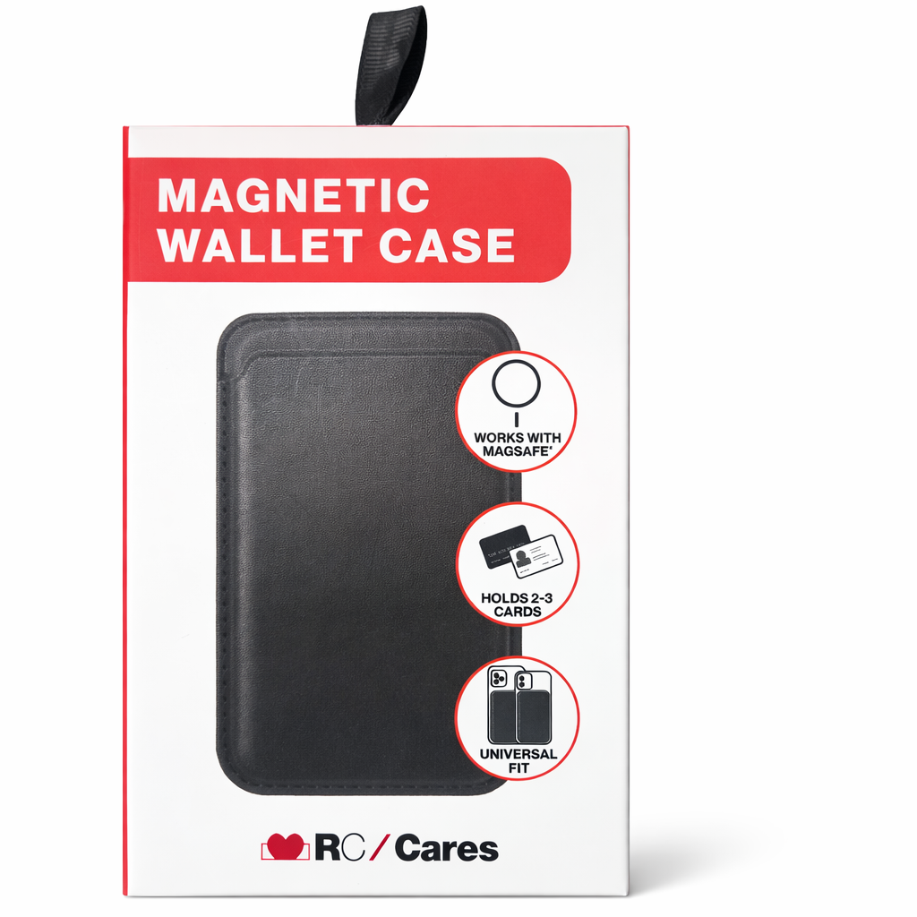 RC Cares Magnetic Wallet Case For Phones With Card Slots