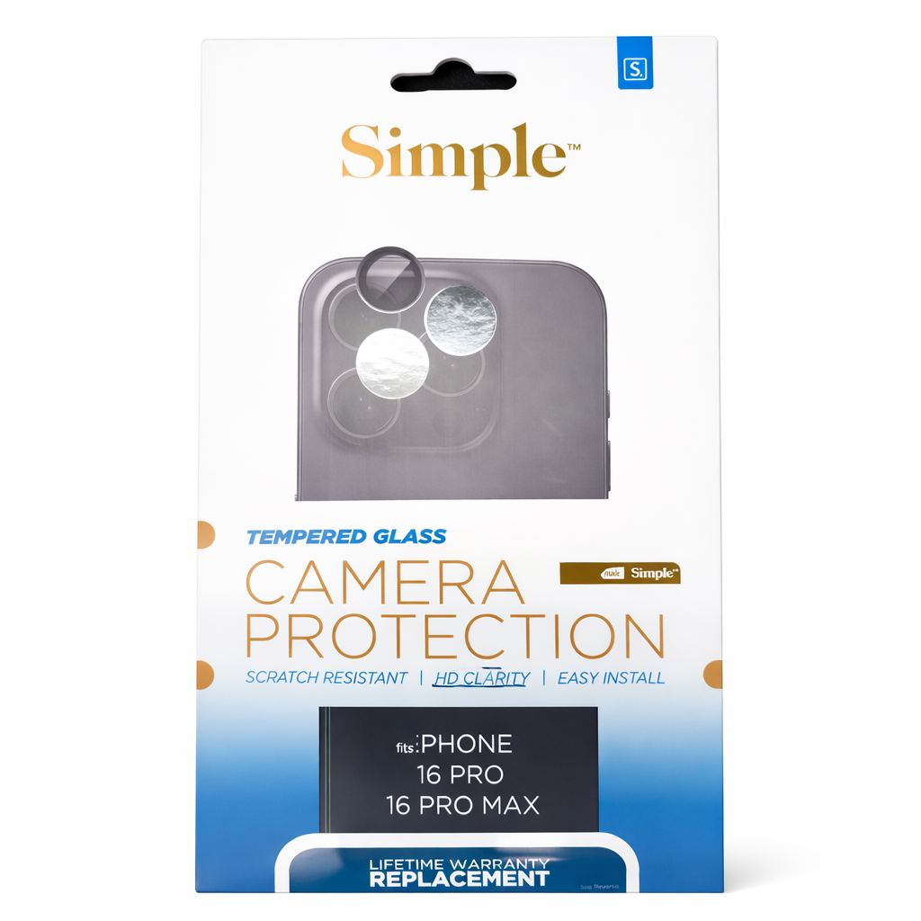Simple Camera Protection for iPhone 16Pro and 16Pro Max
