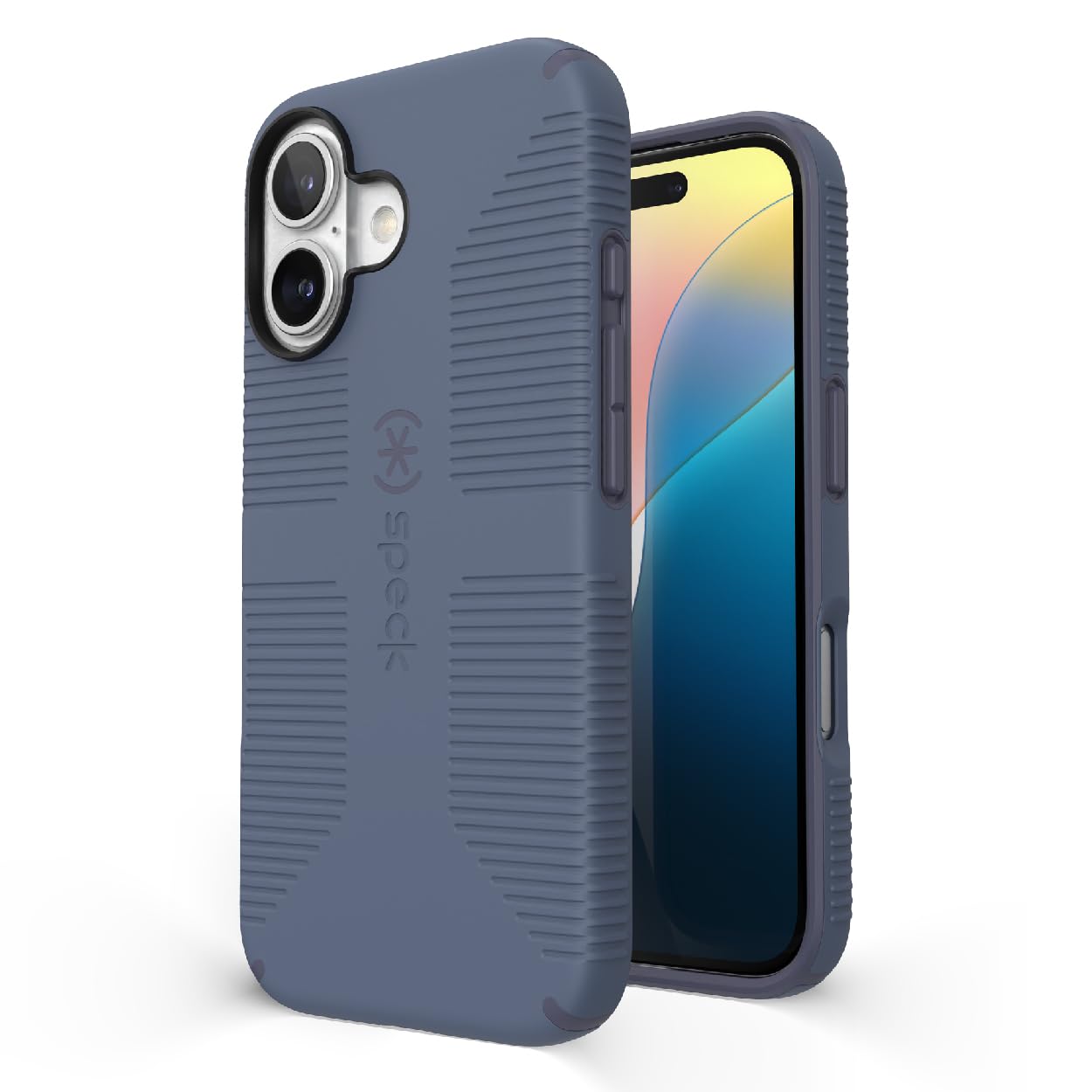 Speck CandyShell Grip IPhone 16 Case Slim MagSafe Mystery Blue Faded Denim