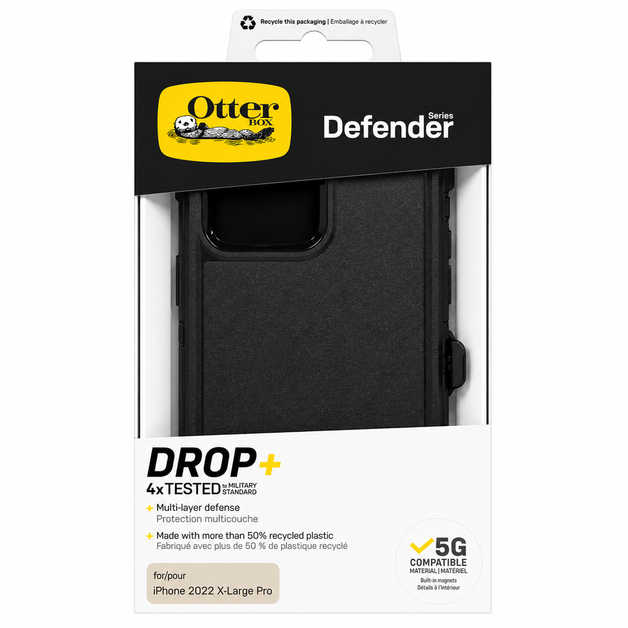 OtterBox Defender Case for iPhone 14 Pro Max Black MIL Standard
