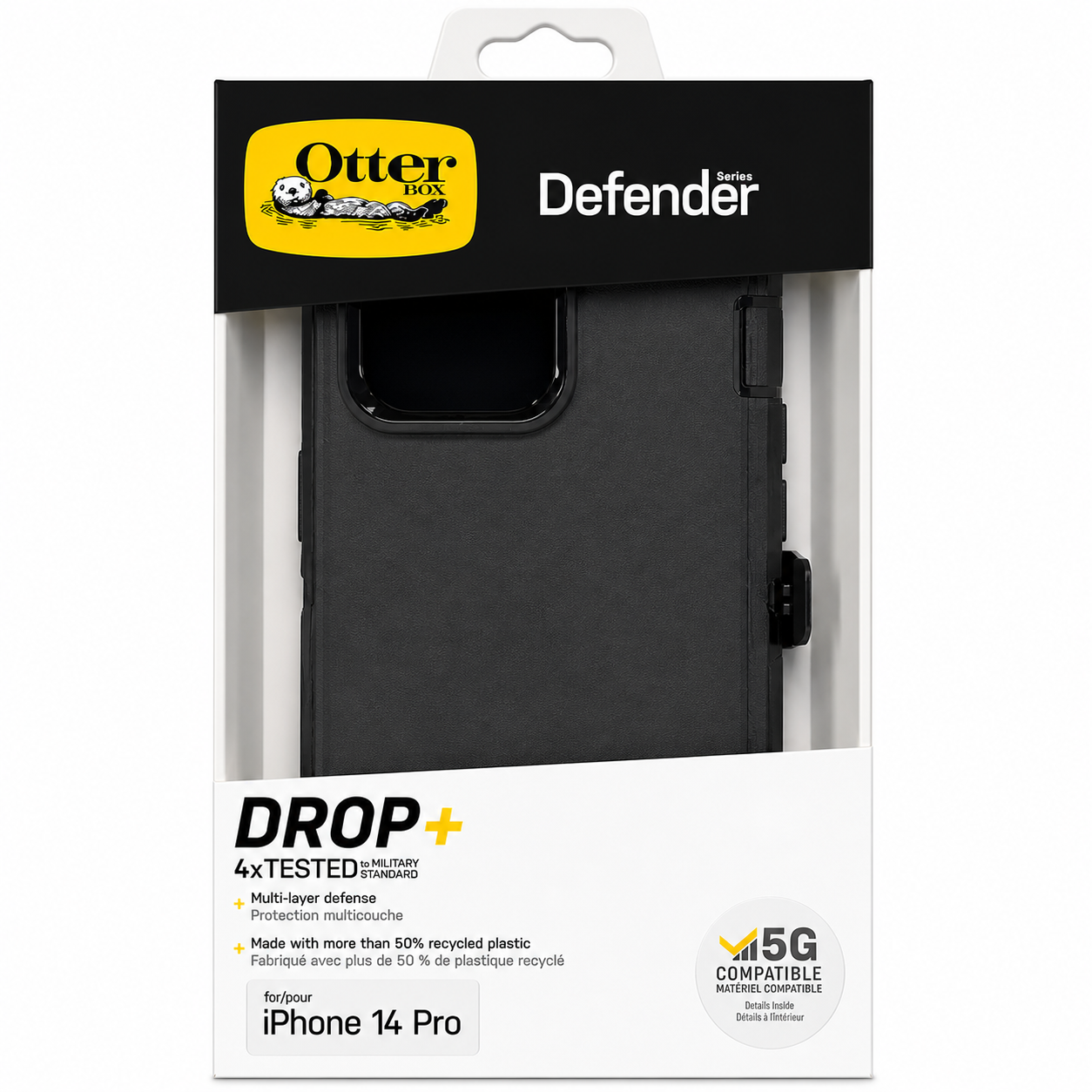OtterBox Defender Case for iPhone 14 Pro Black MIL-STD US Military Standard