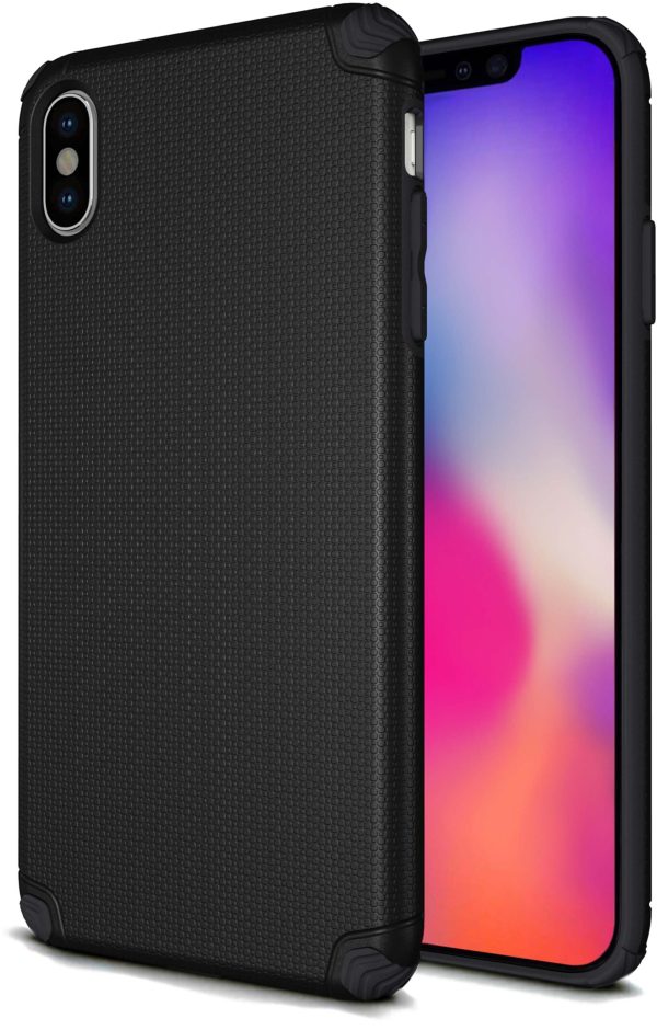 Base Pro Tech Rugged Armor Case For iPhone XS Max Black
