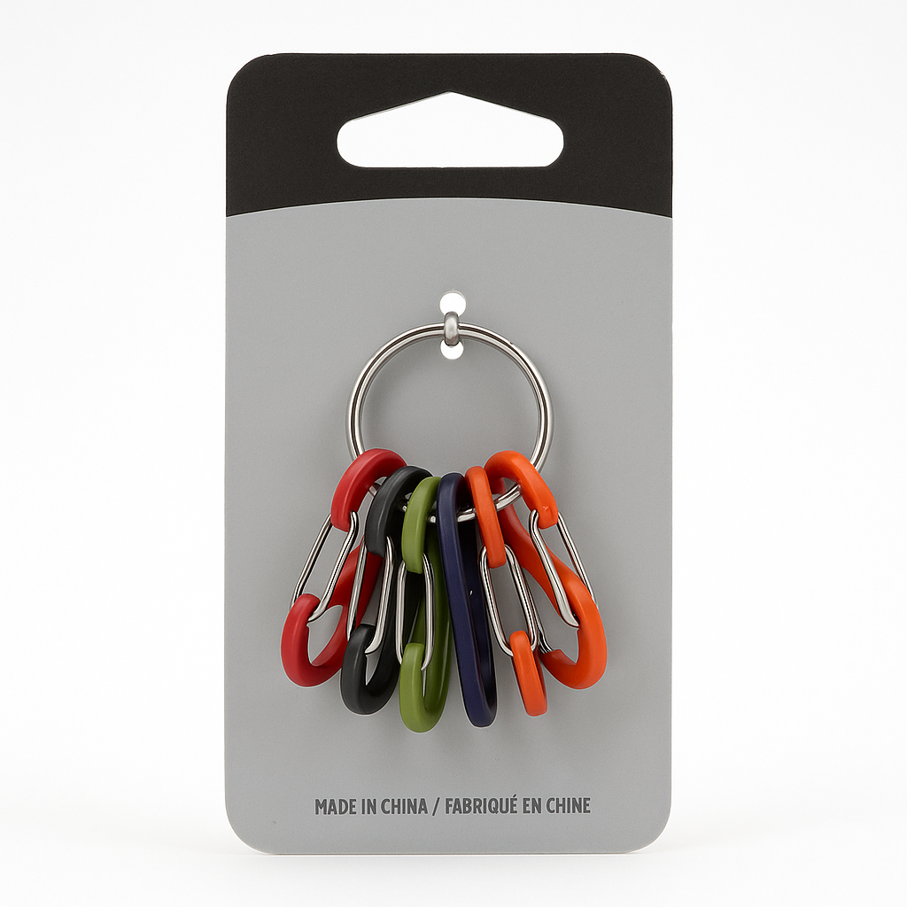 Nite Ize S-Biner Key Ring Carabiner Multicolor Stainless