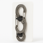 Nite Ize S Biner Microlock Locking Key Holder Stainless Steel 2 Pack