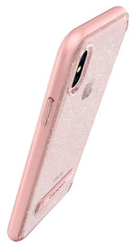 [8809565300479] Spigen Crystal Hybrid Glitter Iphone A Case With Flexible Inner Casing And Reinforced Hard Bumper Frame For Iphone A (2017) - Rose Quartz