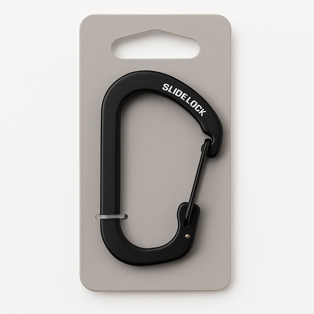 Nite Ize SlideLock Stainless Steel Locking Carabiner Size 3 Black