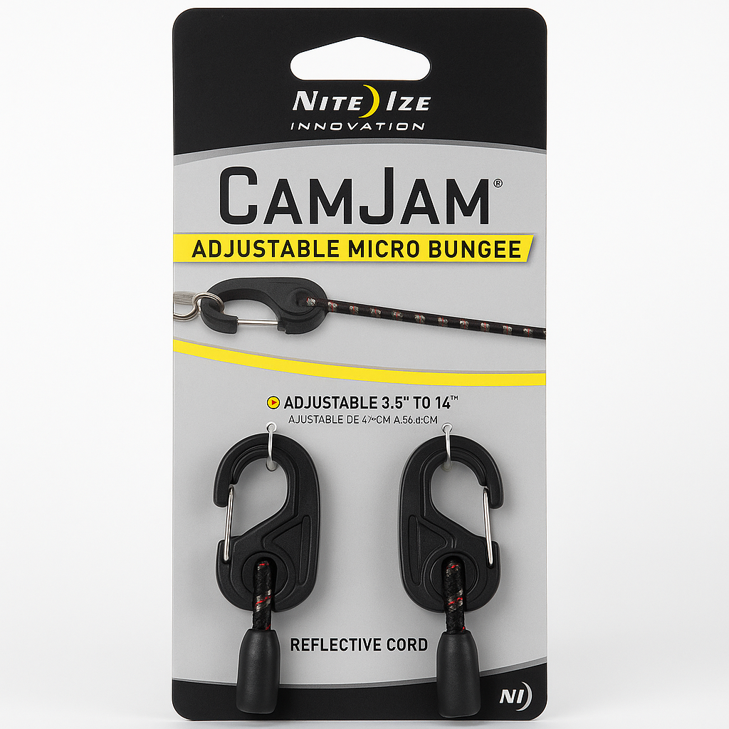 Nite Ize Camjam Adjustable Micro Bungee Cord For Camping Hiking