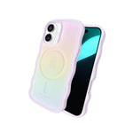 Kate Spade iPhone 16 MagSafe Case Wavy Series Opal Iridescent