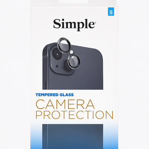 [810135810500] Simple Tempered Glass Camera Lens Protector For Iphone 15 / 15 Plus