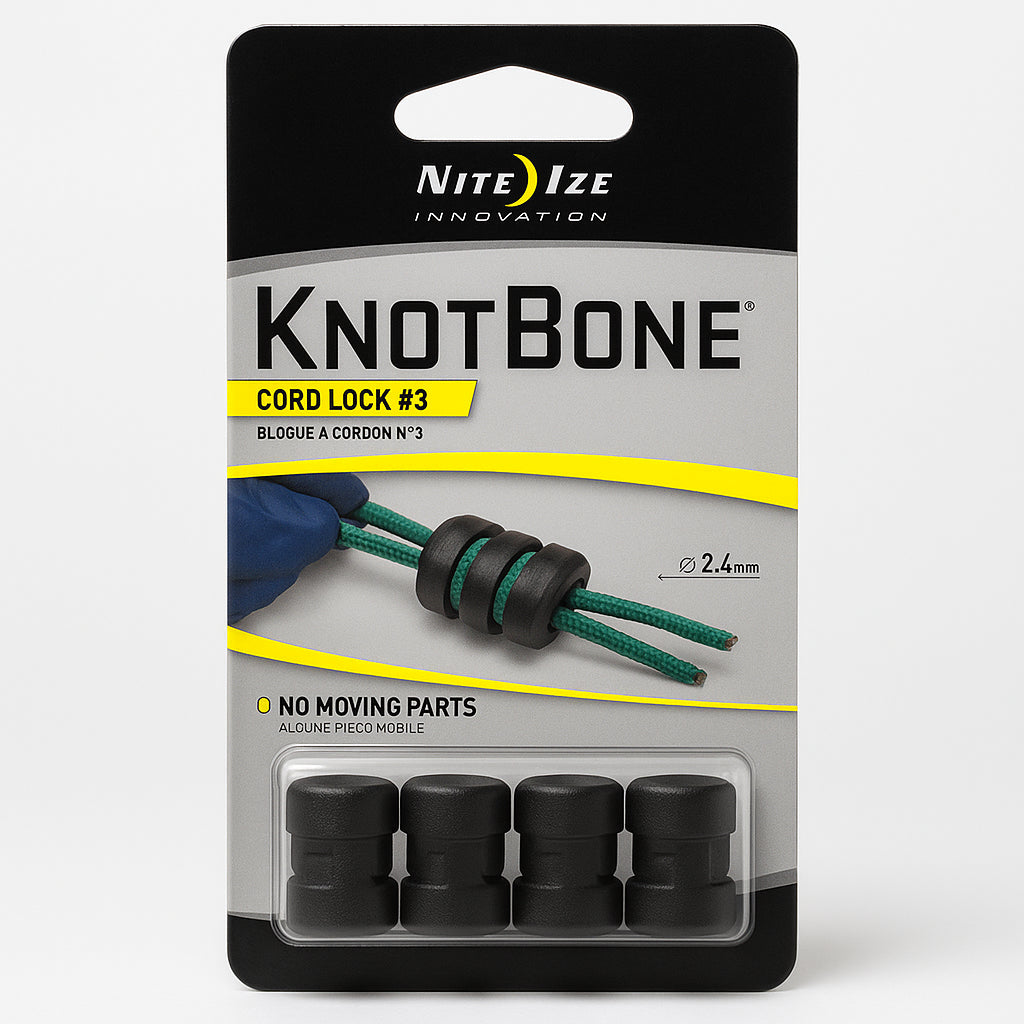 Nite Ize Knotbone Cord Lock 4 Pack For Backpacks And Laces