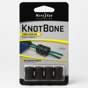 Nite Ize Knotbone Cord Lock 4 Pack Adjustable Drawstring Tightener