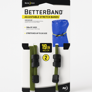 Nite Ize Betterband Adjustable Stretch Bands 19 Inch 2 Pack Foliage