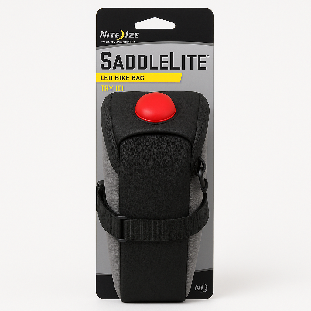 Nite Ize SaddleLite LED Cycling Bicycle Storage Bag