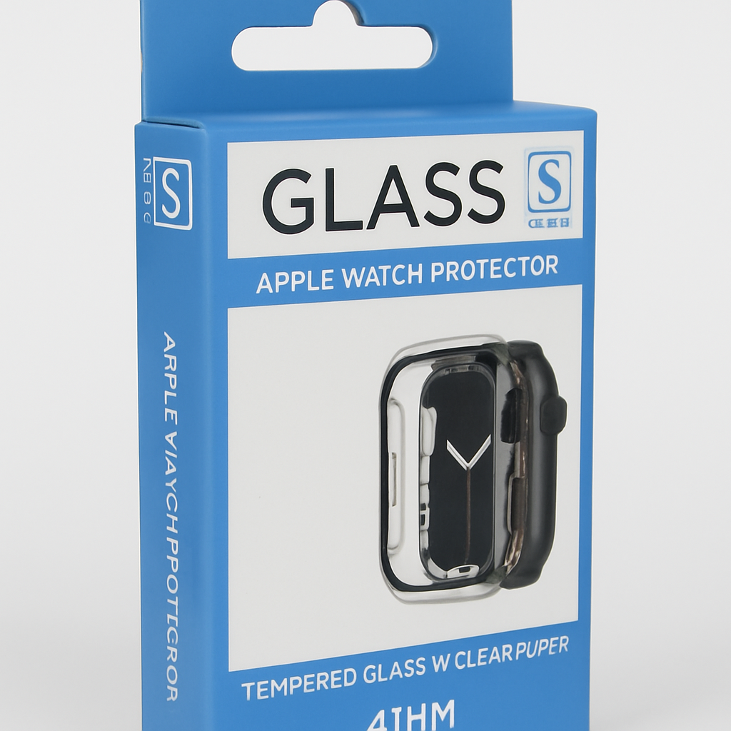 [814238027544] "Simple Protection Tempered Glass W/ Clear Pc Bumper 41mm "